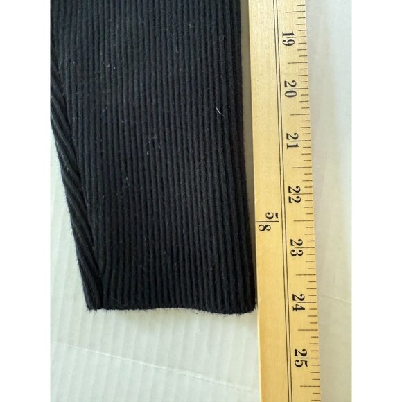 Abercrombie & Fitch Women’s XXL Black Ribbed Long Sleeve Knit Top Goth Y2K - Picture 9 of 9